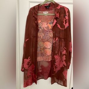 Citron Santa Monica 2-pieces blouses.  Size XL